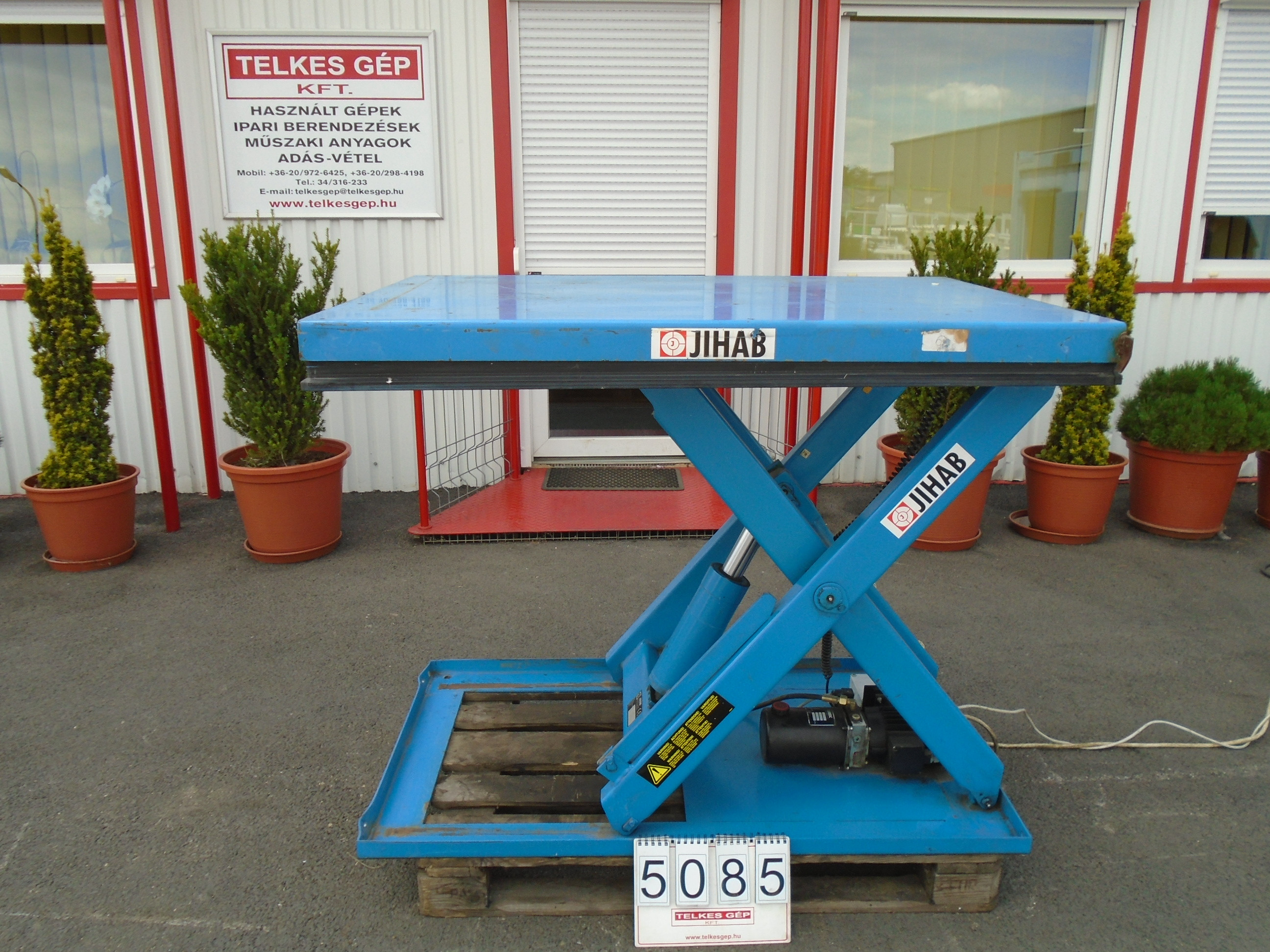 Ollós emelőasztal hidraulikus 1000 kg