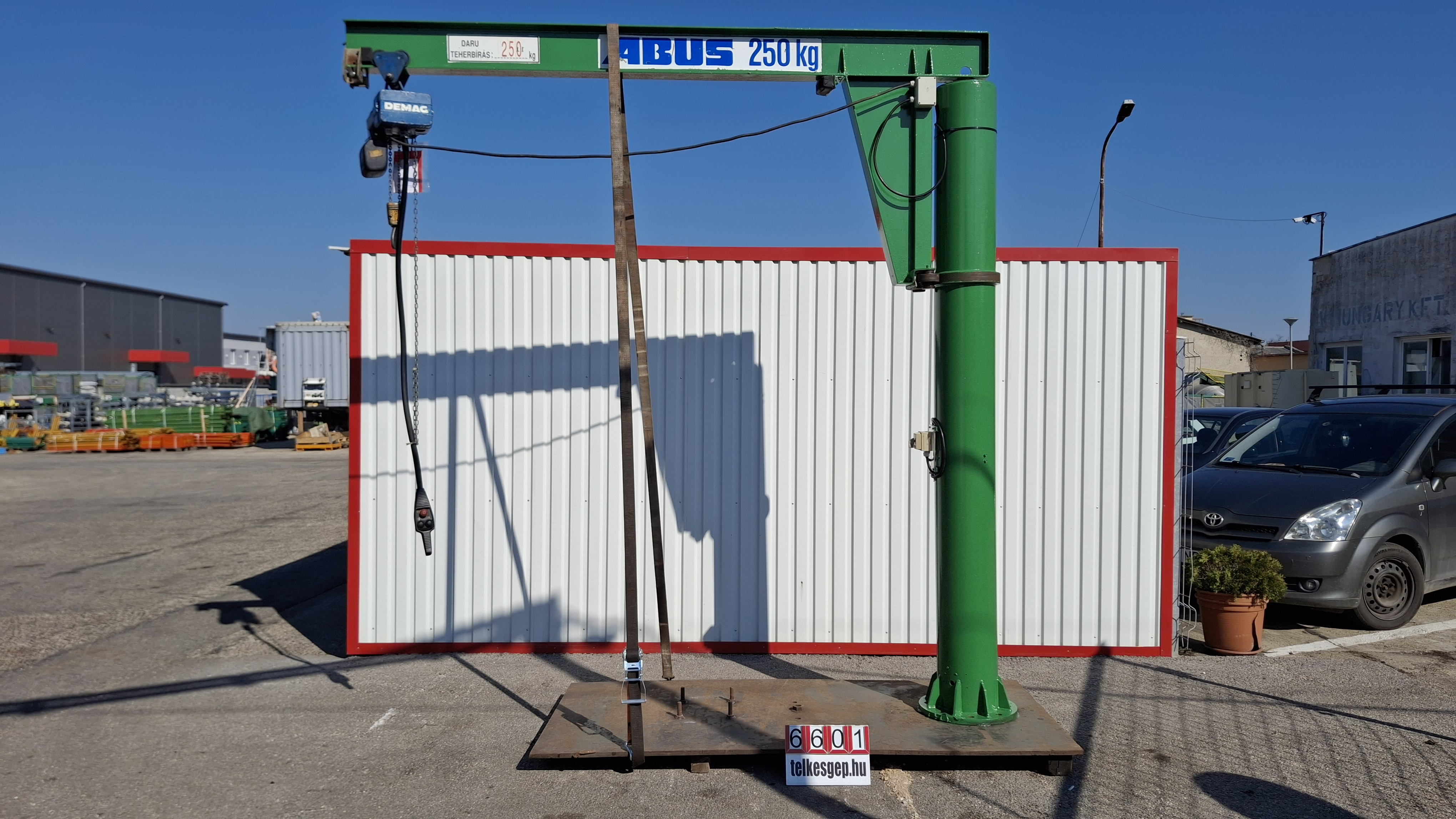 Forgódaru, Oszlopos daru, Oszlopos Forgódaru, Daru 250 kg, Abus, Demag