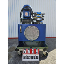 Ipari Hidraulika Tápegység 5,5 kW Brook Hansen Motorral és Szeleptömbbel