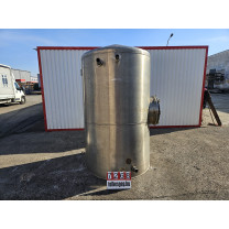 Láng ~2500 Literes Rozsdamentes Acél Tartály / INOX Álló Ipari Tartály