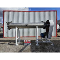 Felületi Kapart Hőcserélő (Scraped Surface Heat Exchanger) villanymotoros hajtással,Rotációs hőcserélő, Kaparólapátos hőcserélő