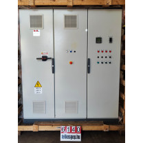 Villamos erőátviteli szekrény,Villamos elosztószekrény,Villamos szekrény 600 kW , AEG Tirisztor, AEG Thyro-A , 2A 400-495 HFRL1, Tirisztor átalakító, Teljesítmény vezérlő, Villamos erőátviteli szekrény kemencéhez