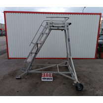 Mobil lépcső, alumíniumvázas létra, pódiumos lépcső, fellépő, lépcső, létra