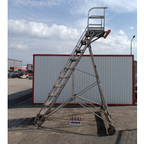 Mobil lépcső, alumíniumvázas létra, pódiumos lépcső, fellépő, lépcső, létra