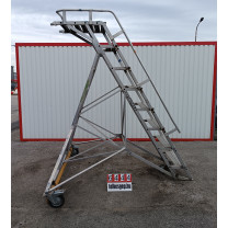 Mobil lépcső, alumíniumvázas létra, pódiumos lépcső, fellépő, lépcső, létra