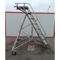 Mobil lépcső, alumíniumvázas létra, pódiumos lépcső, fellépő, lépcső, létra