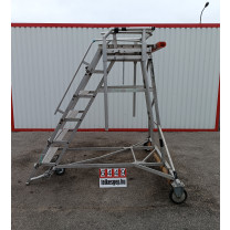 Mobil lépcső, alumíniumvázas létra, pódiumos lépcső, fellépő, lépcső, létra