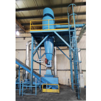 Porciklon , Porciklon cellás adagolóval, Porciklon 14 400 m3/h, Ciklon rendszer