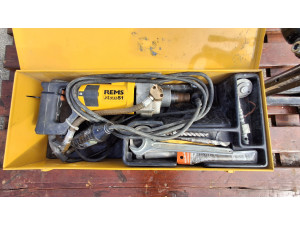 Gyémántfúró gép, fúrógép, REMS Picus S1 Basic-Pack elektromos gyémántmagfúrógép + REMS Simplex 2 fúrókorona állvány