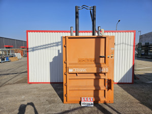 Orwak 3410 Svéd Ipari Függőleges Papírbálázó / Hulladékbálázó Prés (1,35 tonna, 4 kW)