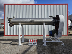 Felületi Kapart Hőcserélő (Scraped Surface Heat Exchanger) villanymotoros hajtással,Rotációs hőcserélő, Kaparólapátos hőcserélő