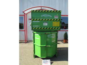 Papírbálázó bálázó, daráló, tömörítő BERGMANN PS 8100 hidraulikus hulladék bálázó  