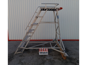 Mobil lépcső,alumíniumvázas létra, pódiumos lépcső, fellépő, lépcső, létra