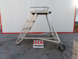 Mobil lépcső, alumíniumvázas létra, pódiumos lépcső, fellépő, lépcső, létra