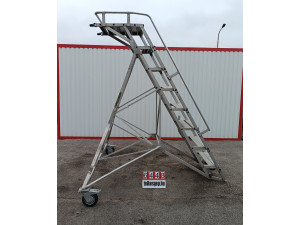 Mobil lépcső, alumíniumvázas létra, pódiumos lépcső, fellépő, lépcső, létra