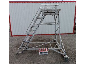 Mobil lépcső, alumíniumvázas létra, pódiumos lépcső, fellépő, lépcső, létra