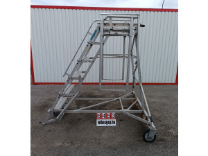 Mobil lépcső, alumíniumvázas létra, pódiumos lépcső, fellépő, lépcső, létra