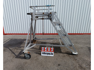 Mobil lépcső, alumíniumvázas létra, pódiumos lépcső, fellépő, lépcső, létra