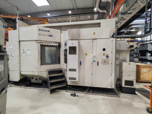 Horizontális fúró-marógép, 5 tengelyes megmunkáló központ, Heller MCS-U 300