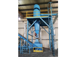 Porciklon , Porciklon cellás adagolóval, Porciklon 14 400 m3/h, Ciklon rendszer