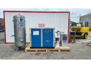 Bega Csavarkmpresszor 15kW 10 bar, Hűtveszárító, Sűrítettlevegős rendszer,Kompresszorállomás, Légellátó rendszer