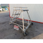 Mobil lépcső, alumíniumvázas létra, pódiumos lépcső, fellépő, lépcső, létra