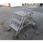 Mobil lépcső, alumíniumvázas létra, pódiumos lépcső, fellépő, lépcső, létra