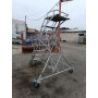 Mobil lépcső, alumíniumvázas létra, pódiumos lépcső, fellépő, lépcső, létra