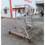 Mobil lépcső, alumíniumvázas létra, pódiumos lépcső, fellépő, lépcső, létra