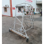 Mobil lépcső, alumíniumvázas létra, pódiumos lépcső, fellépő, lépcső, létra
