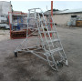 Mobil lépcső, alumíniumvázas létra, pódiumos lépcső, fellépő, lépcső, létra
