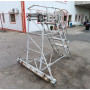 Mobil lépcső, alumíniumvázas létra, pódiumos lépcső, fellépő, lépcső, létra