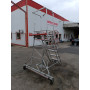 Mobil lépcső, alumíniumvázas létra, pódiumos lépcső, fellépő, lépcső, létra